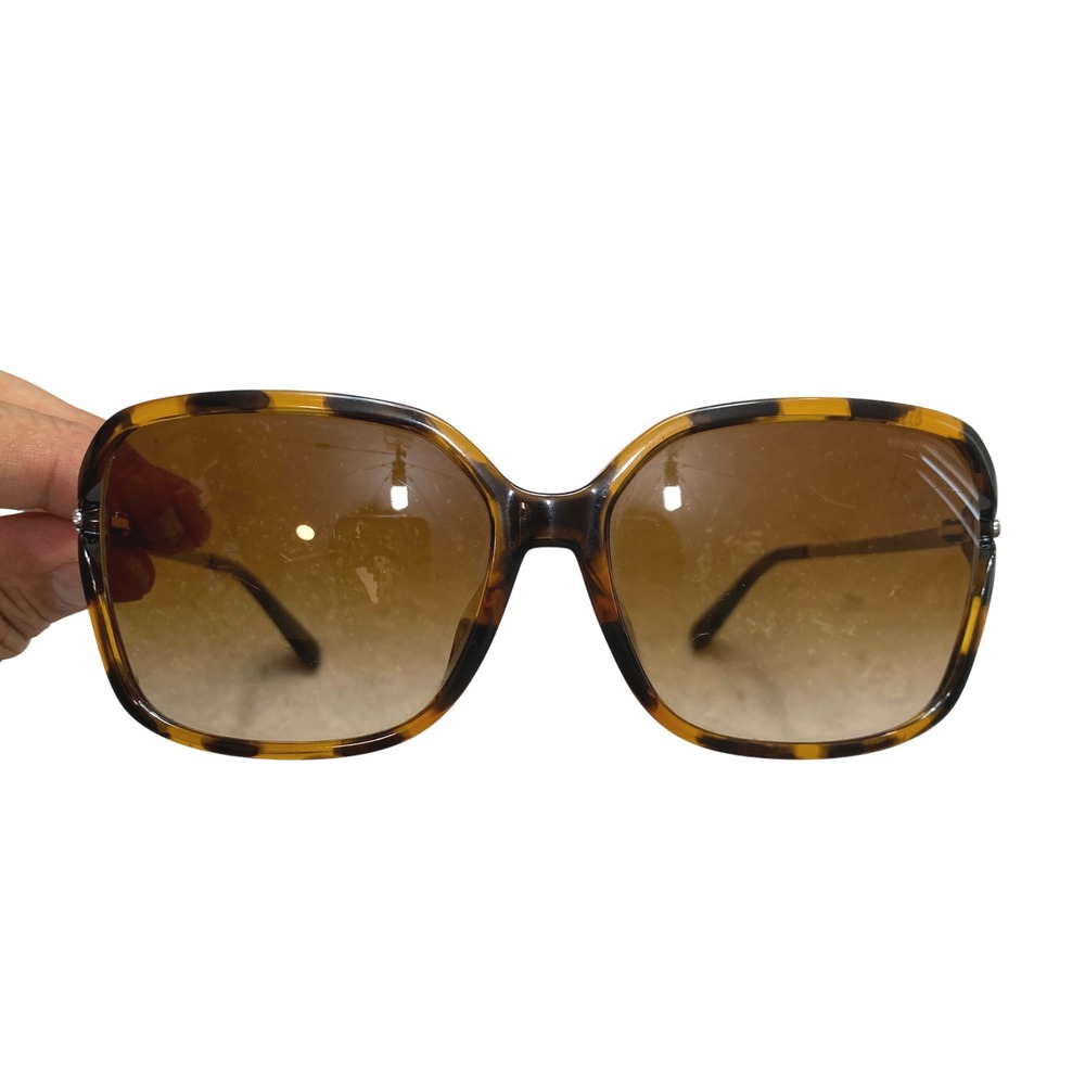 Coach HC 8327BU Sunglasses Womens OS Brown Tortoise Square Logo Gradient
